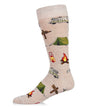 Mens - Happy Camper Bamboo Crew Socks