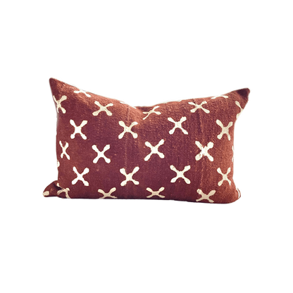 Awa Mudcloth Lumbar Pillow