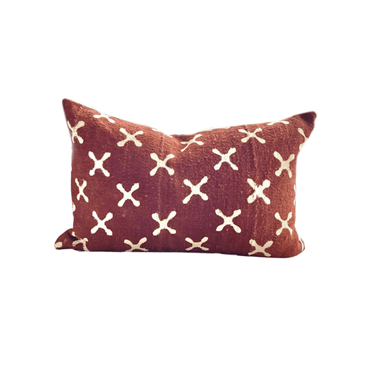 Awa Mudcloth Lumbar Pillow