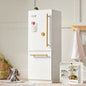 Tiny Land® Play Kitchen Accessories – Play Kitchen Fridge: Wooden Cabinet Refrigerator for Kids