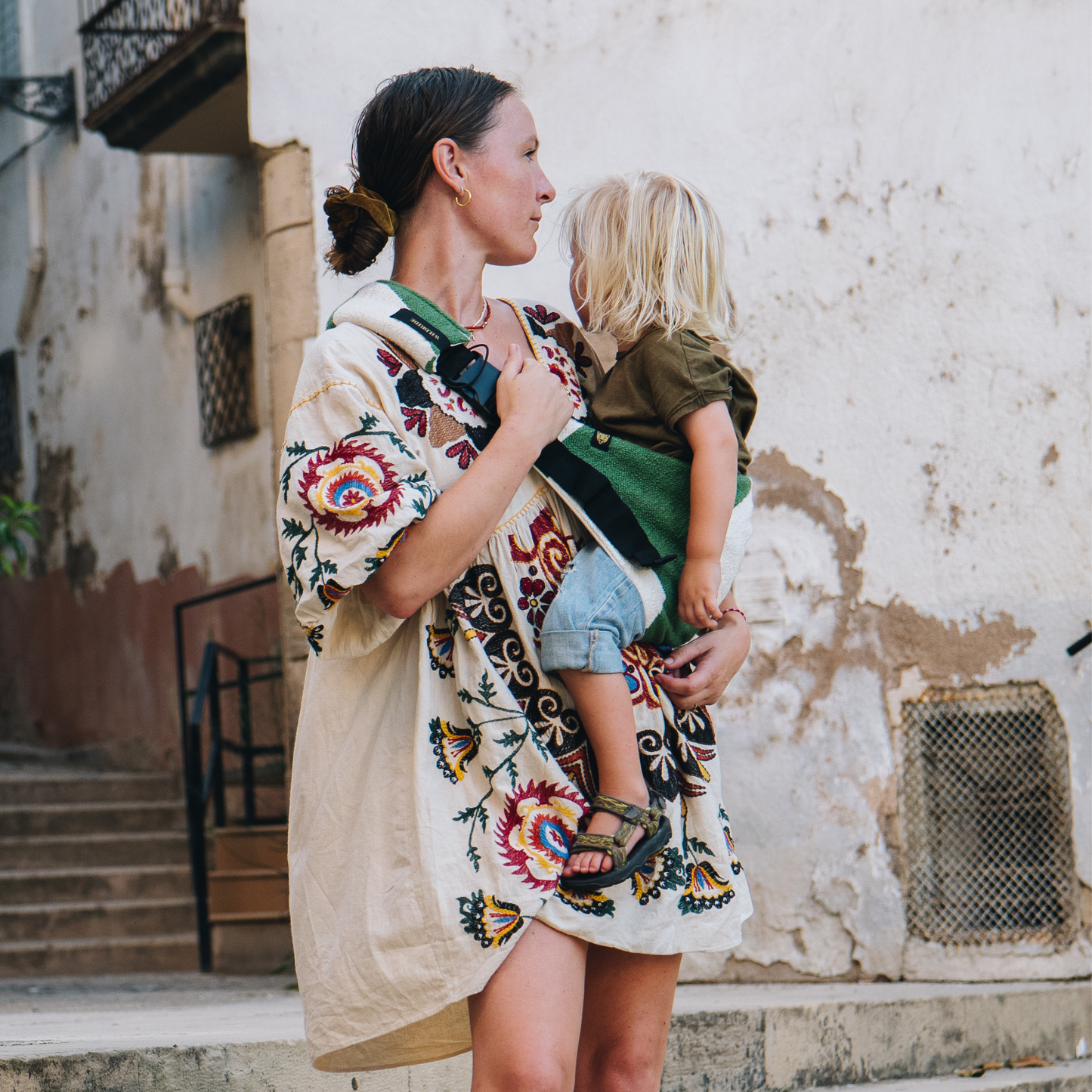 Toddler Carrier Green Graphic
